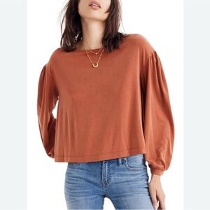 Madewell Sandwashed Gathered Top